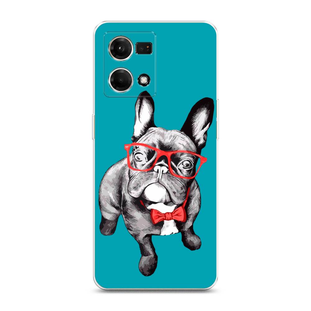 

Чехол на Oppo Reno 7 4G "Французский бульдог", 2511250-1