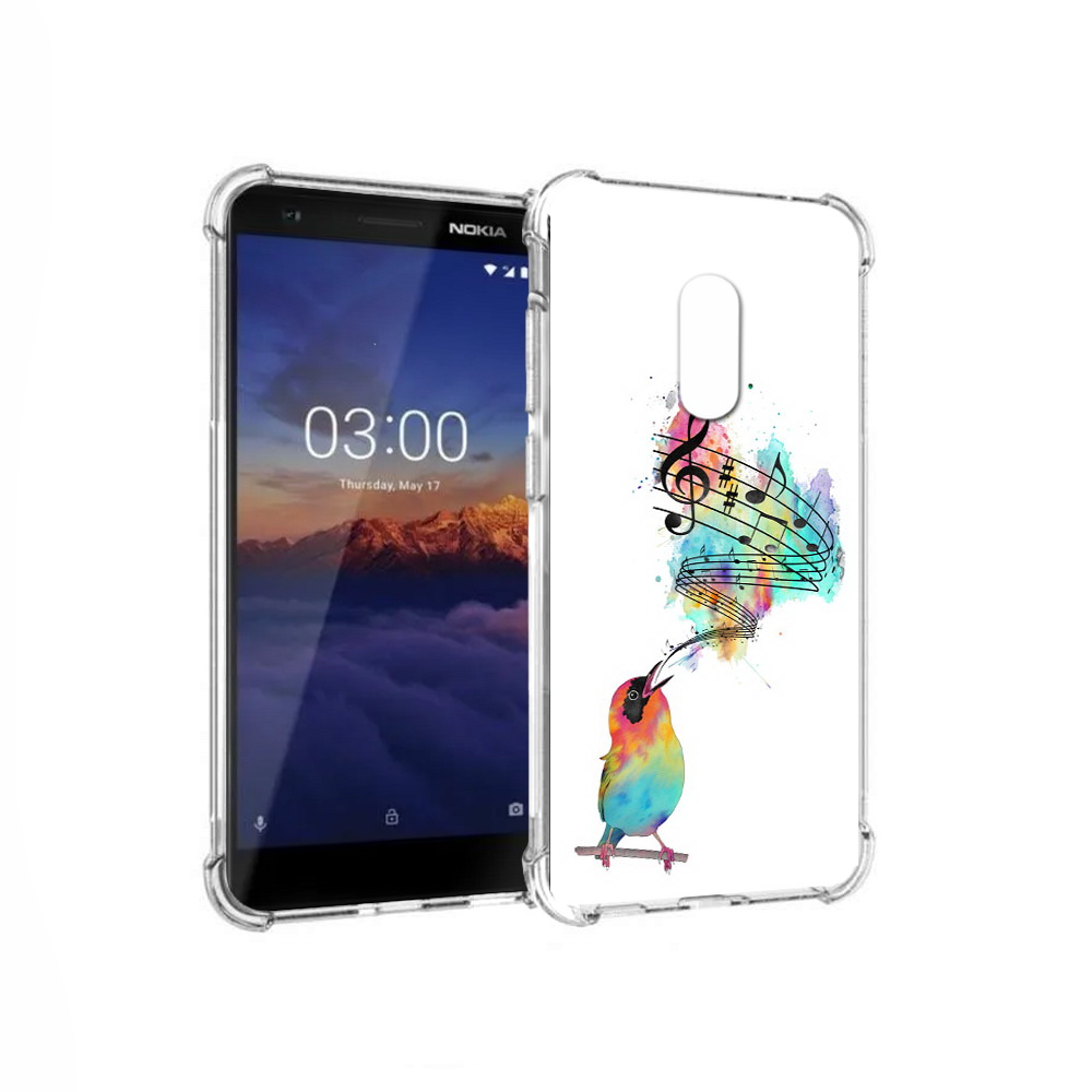 

Чехол MyPads Tocco для Nokia 3.1 певчая птичка (PT114125.119.536), Прозрачный, Tocco