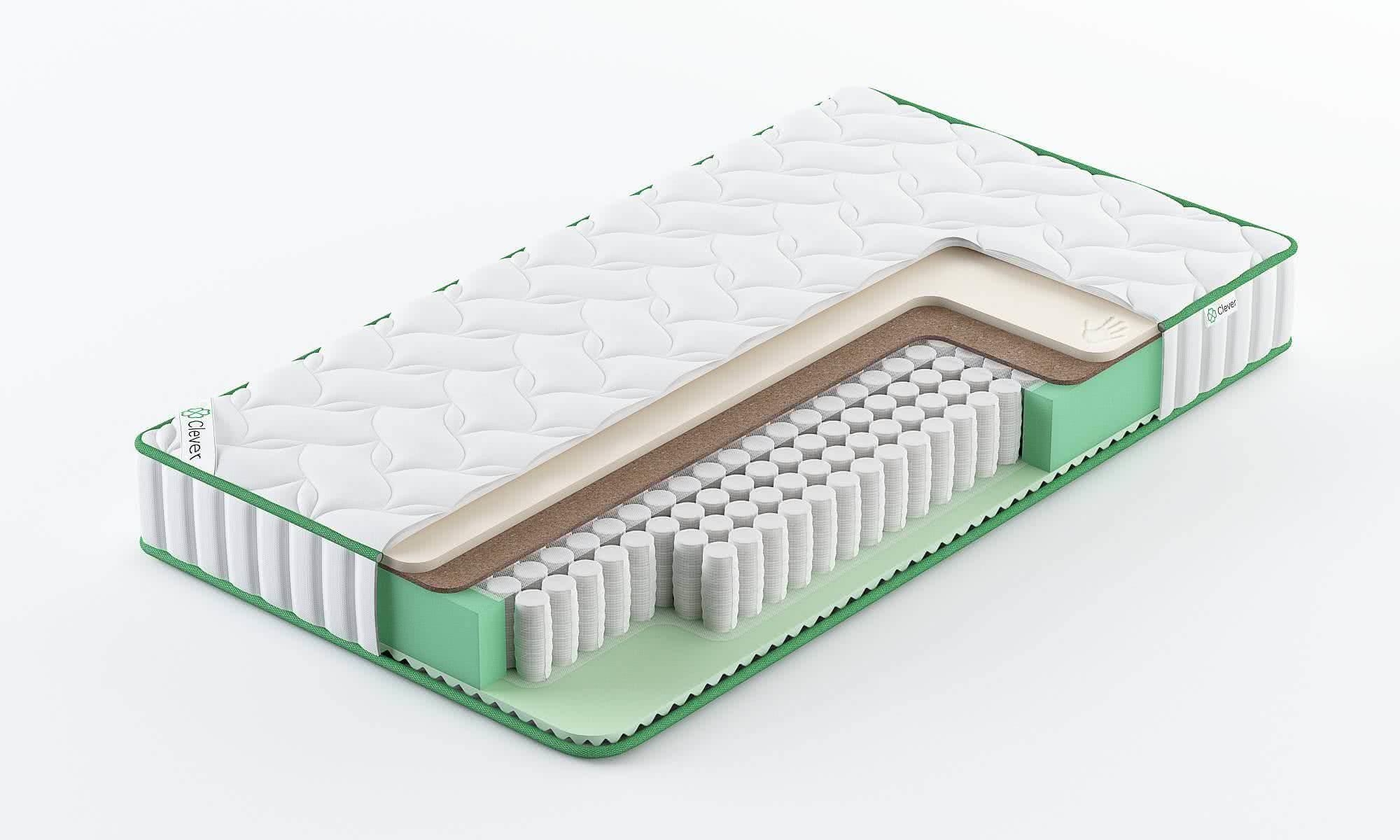 

Матрас Clever Bright Hard 60x170, Белый, CLEVER BRIGHT HARD