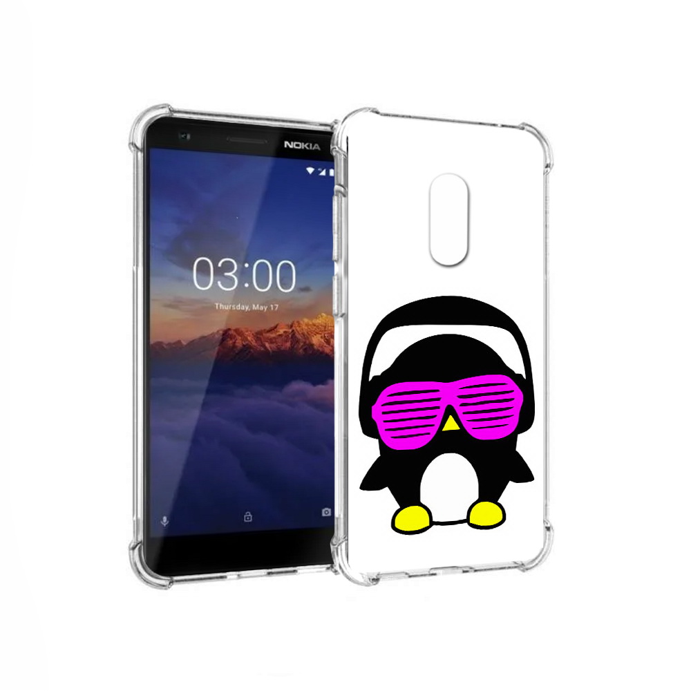 

Чехол MyPads Tocco для Nokia 3.1 пингвин (PT114125.119.541), Прозрачный, Tocco