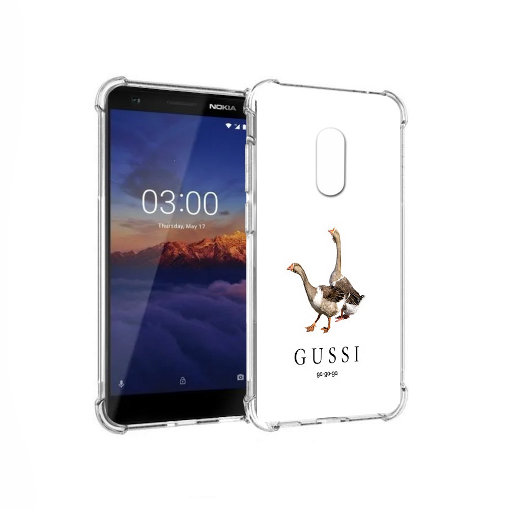 Чехол MyPads Tocco для Nokia 3.1 Гусси бренд (PT114125.119.56)