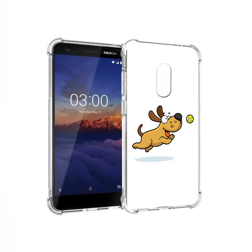 

Чехол MyPads Tocco для Nokia 3.1 пёсик (PT114125.119.563), Прозрачный, Tocco