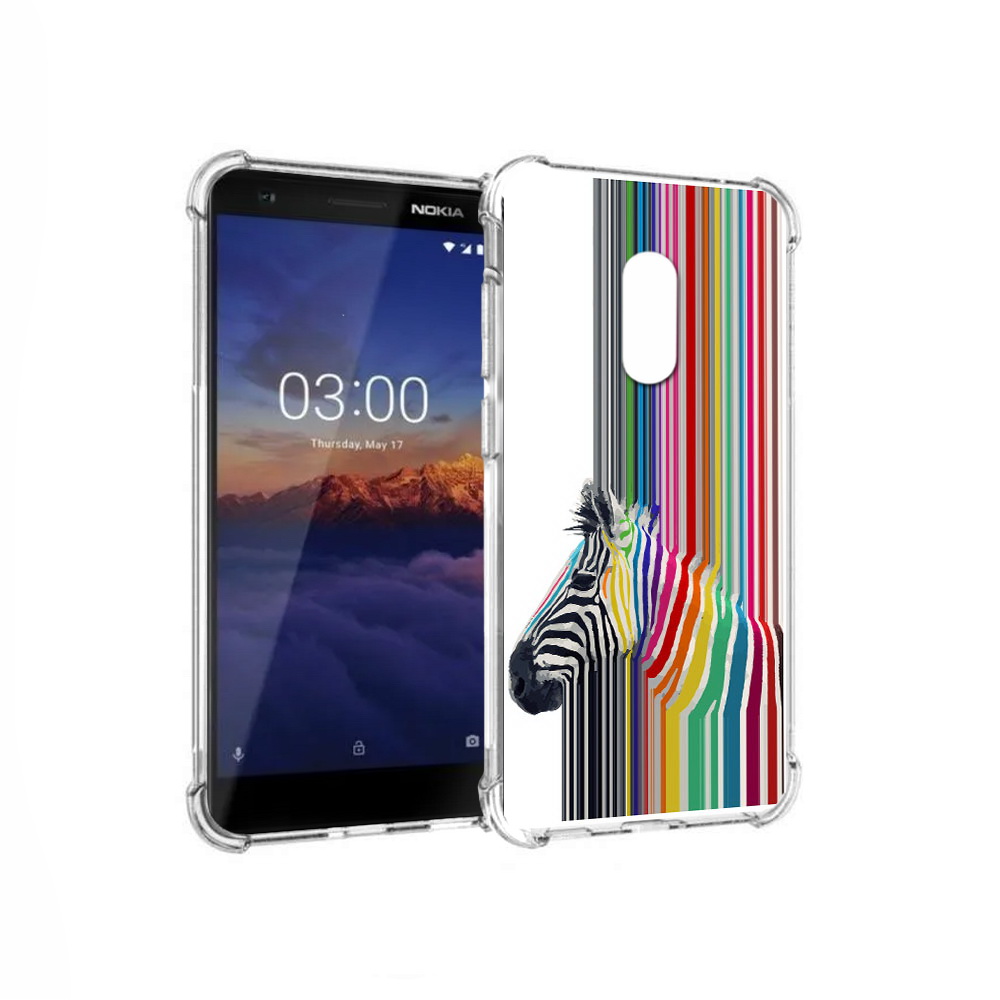 

Чехол MyPads Tocco для Nokia 3.1 радужная зебра (PT114125.119.565), Прозрачный, Tocco