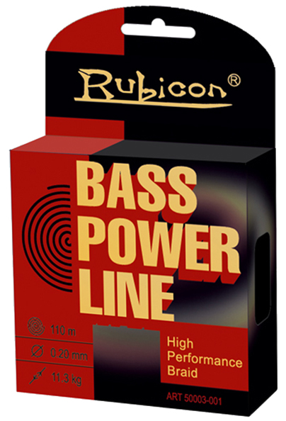 

Леска плетеная RUBICON Bass Power Line 110m yellow, d=0,20mm, Желтый, Bass Power Line