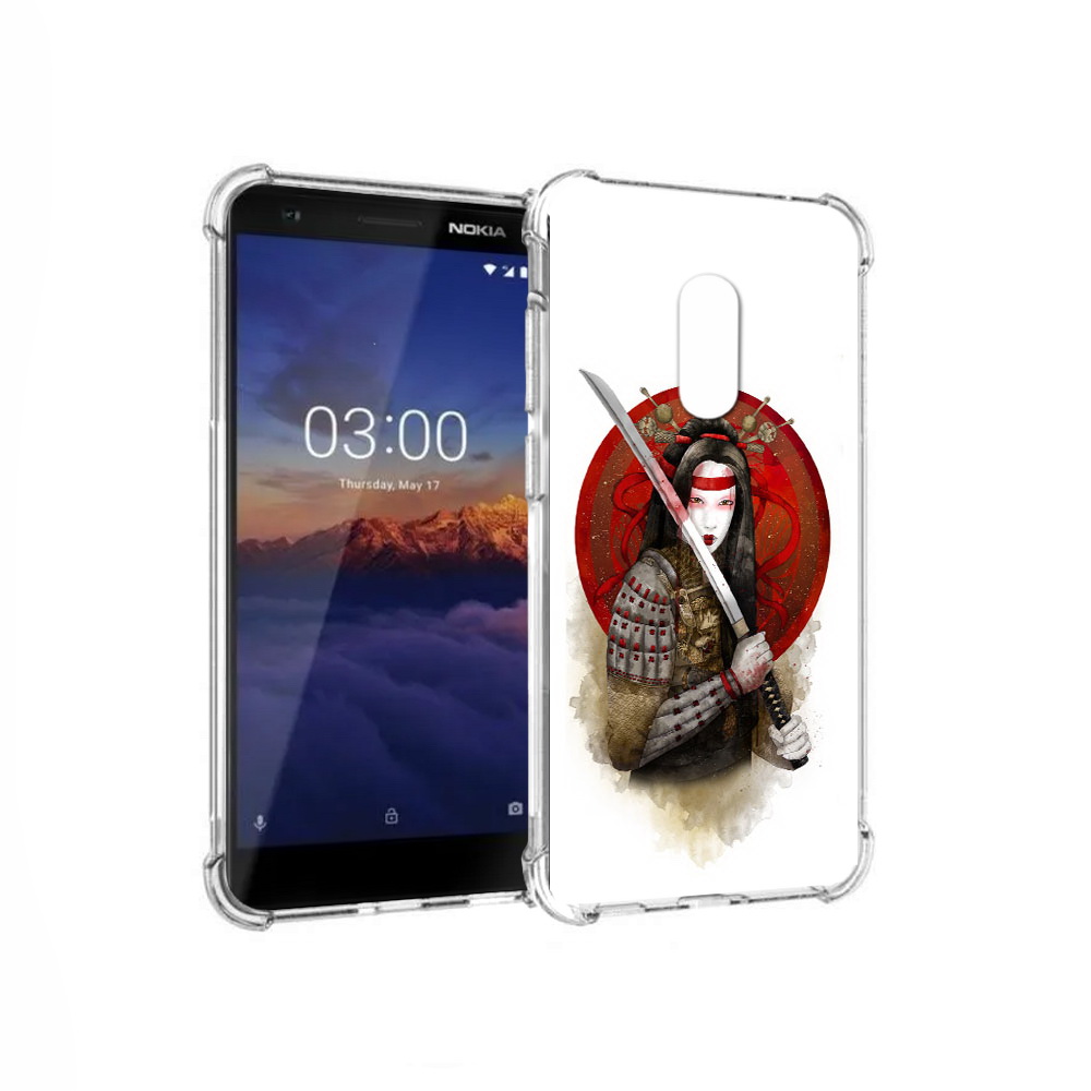 

Чехол MyPads Tocco для Nokia 3.1 рисованная девушка с катаной (PT114125.119.580), Прозрачный, Tocco