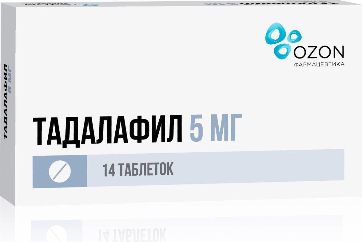 

Тадалафил таблетки 5 мг 14 шт.