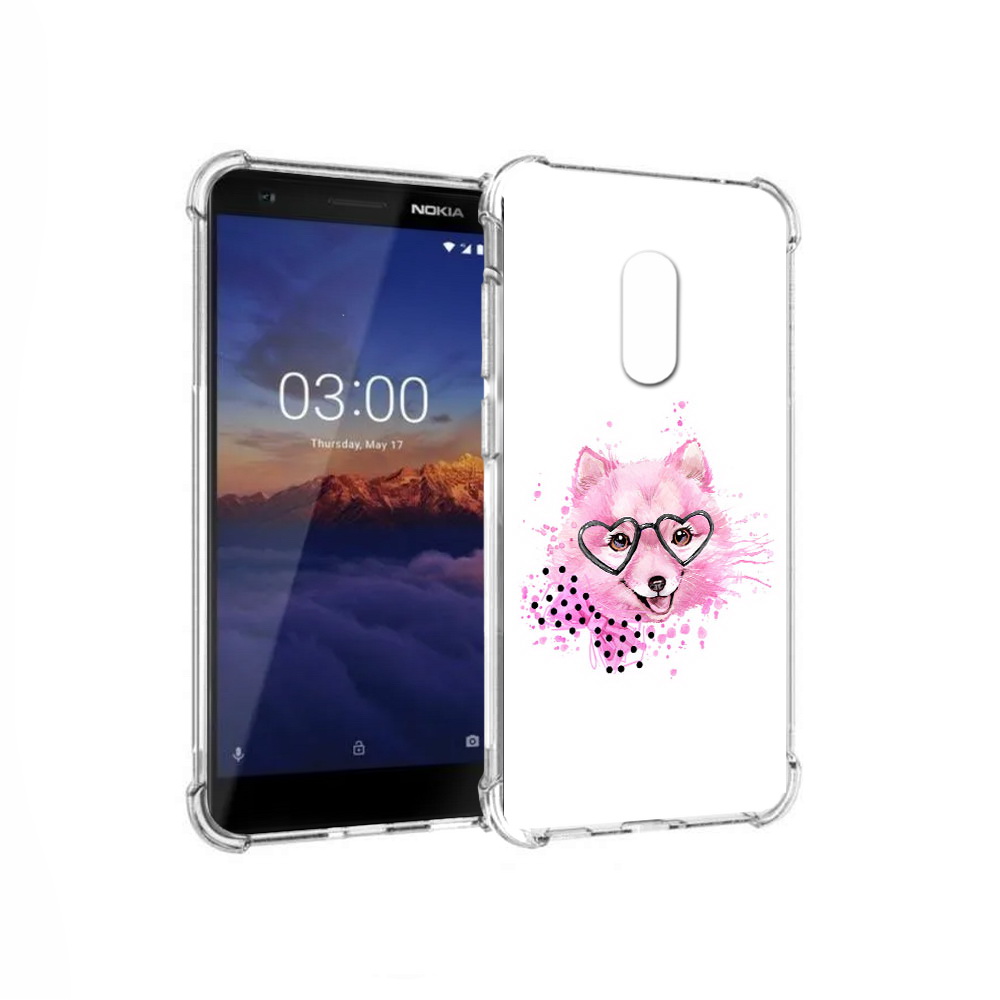 

Чехол MyPads Tocco для Nokia 3.1 розовый волченок (PT114125.119.585), Прозрачный, Tocco