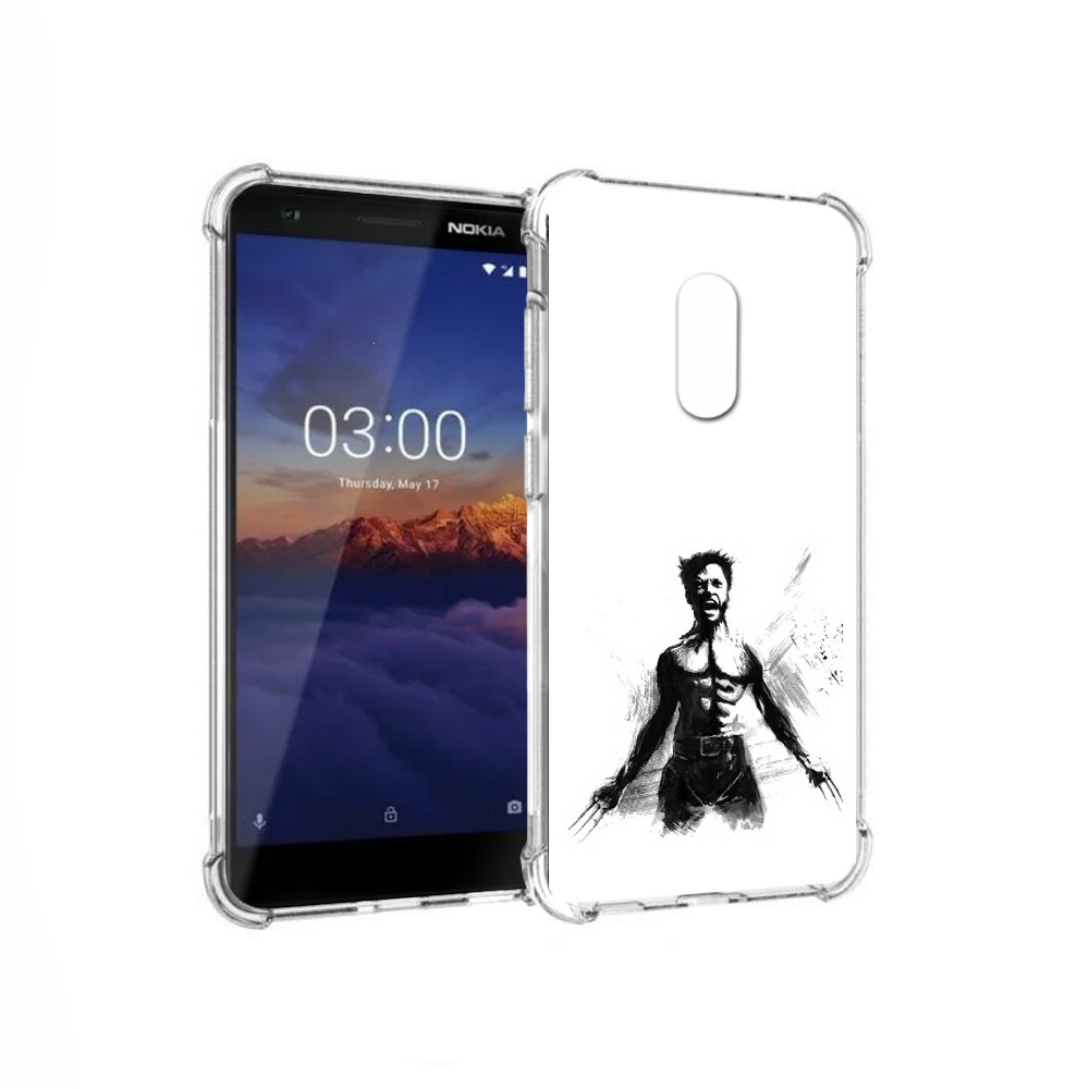 

Чехол MyPads Tocco для Nokia 3.1 росомаха (PT114125.119.587), Прозрачный, Tocco