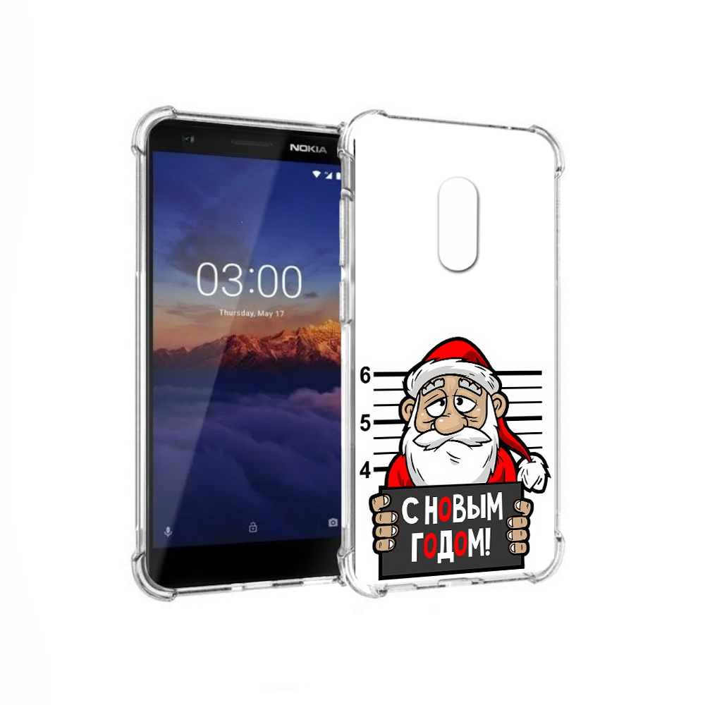 

Чехол MyPads Tocco для Nokia 3.1 ДМ с новым годом заключенный (PT114125.119.59), Прозрачный, Tocco