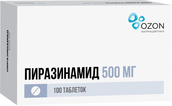 Купить Пиразинамид таблетки 500 мг 100 шт., OZONE