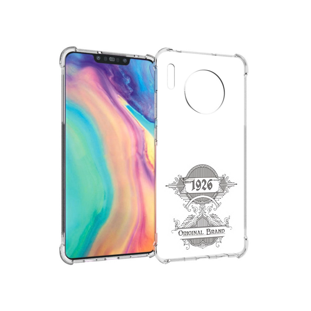 

Чехол MyPads Tocco для Huawei Mate 30 логотип черно белый, Прозрачный, Tocco