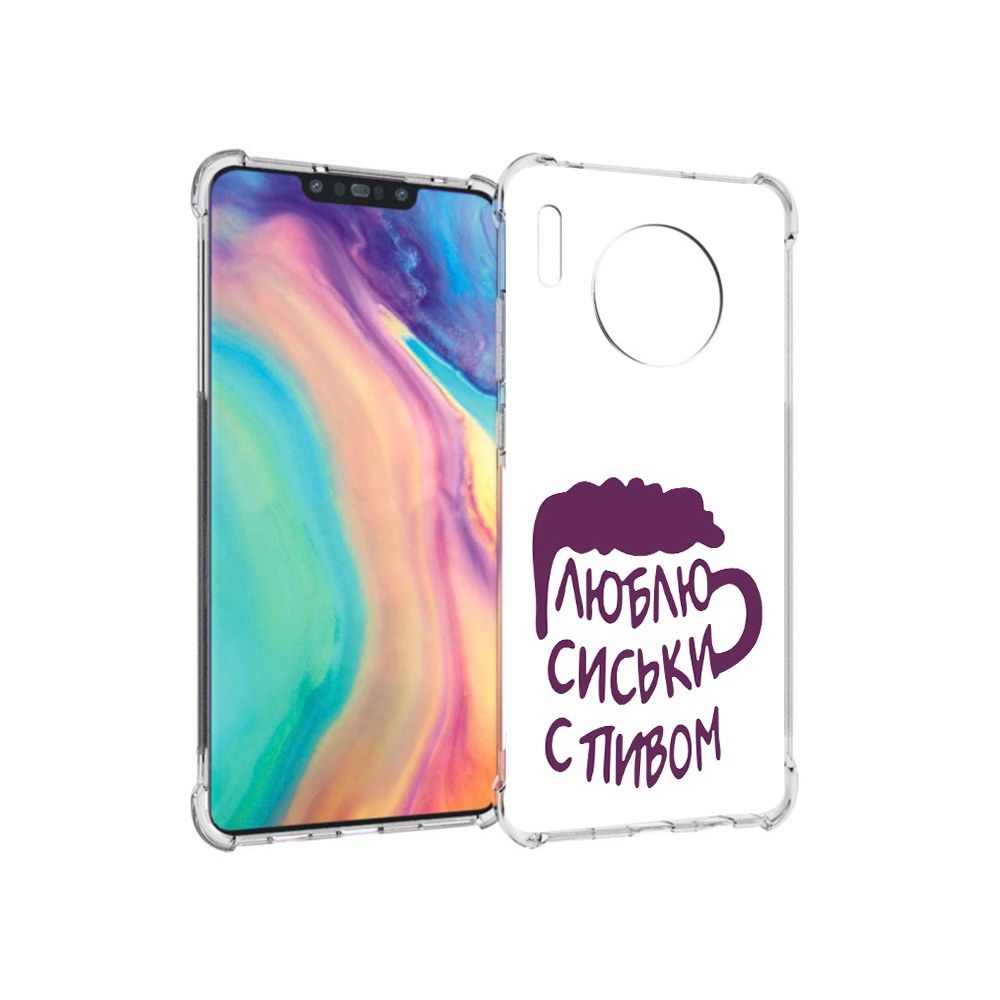 

Чехол MyPads Tocco для Huawei Mate 30 люблю пить кружка, Прозрачный, Tocco