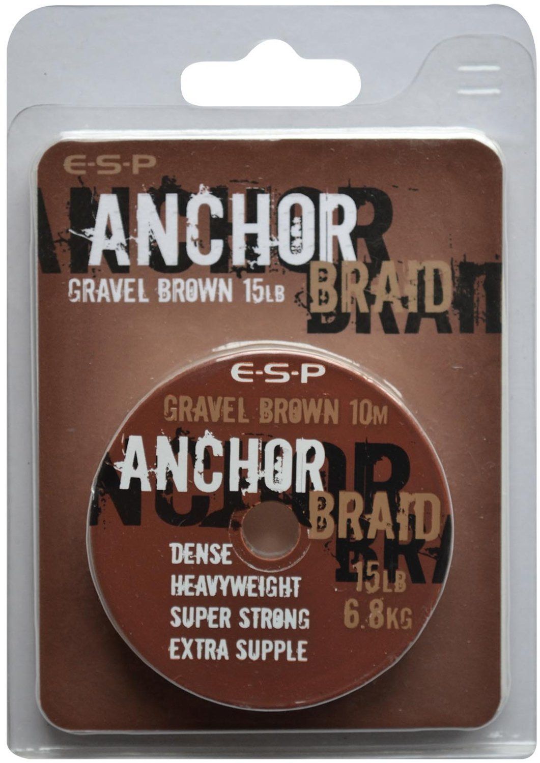 

Поводковый материал E-S-P ANCHOR BRAID - Gravel Brown/15lb/10m