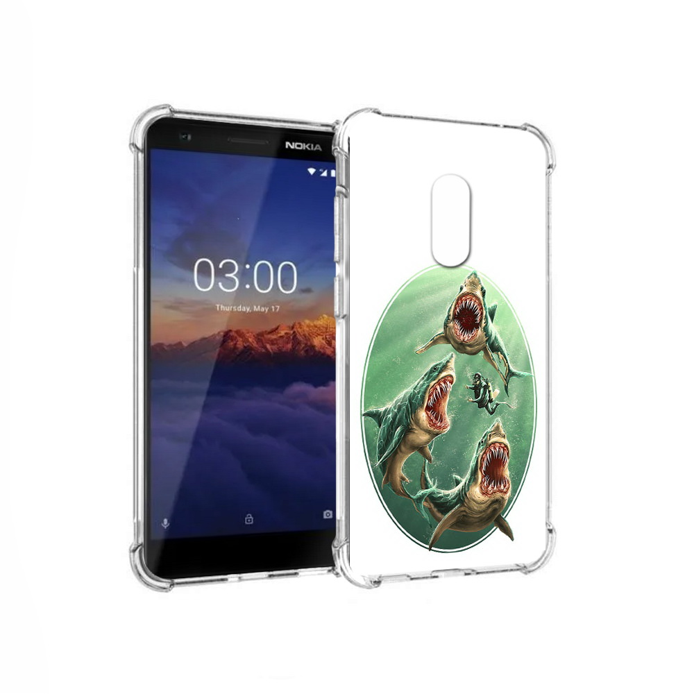 

Чехол MyPads Tocco для Nokia 3.1 синяя бездна (PT114125.119.600), Прозрачный, Tocco