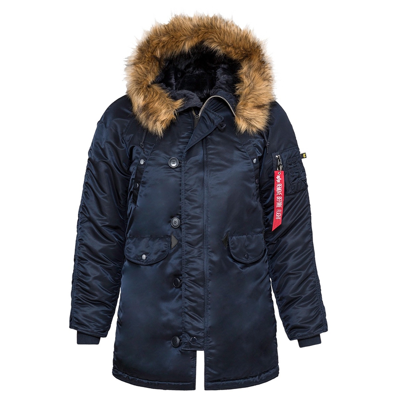 

Парка женская Alpha Industries N-3B W синяя XS, N-3B W