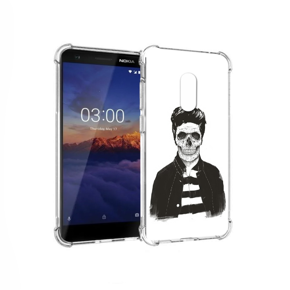 

Чехол MyPads Tocco для Nokia 3.1 скелет (PT114125.119.604), Прозрачный, Tocco
