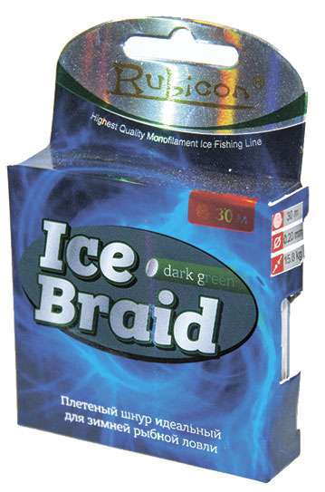 

Леска плетеная RUBICON IceBraid 30m gray, d=0,12mm, Ice Braid