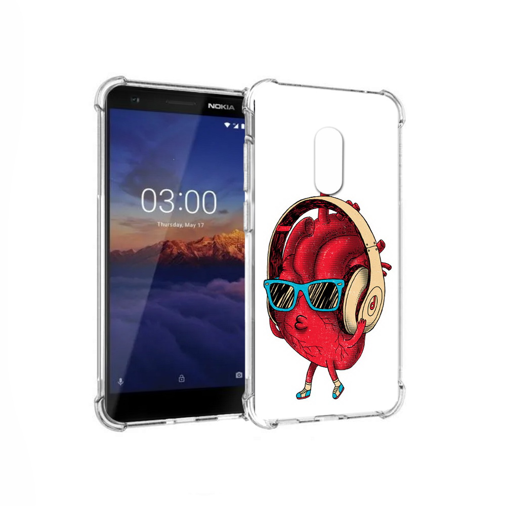 

Чехол MyPads Tocco для Nokia 3.1 слушай сердце (PT114125.119.609), Прозрачный, Tocco