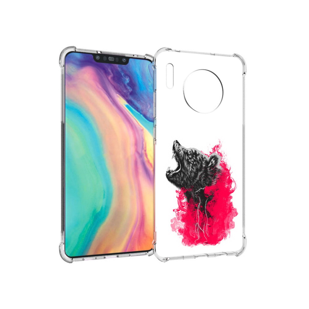 

Чехол MyPads Tocco для Huawei Mate 30 медведь в дымке, Прозрачный, Tocco
