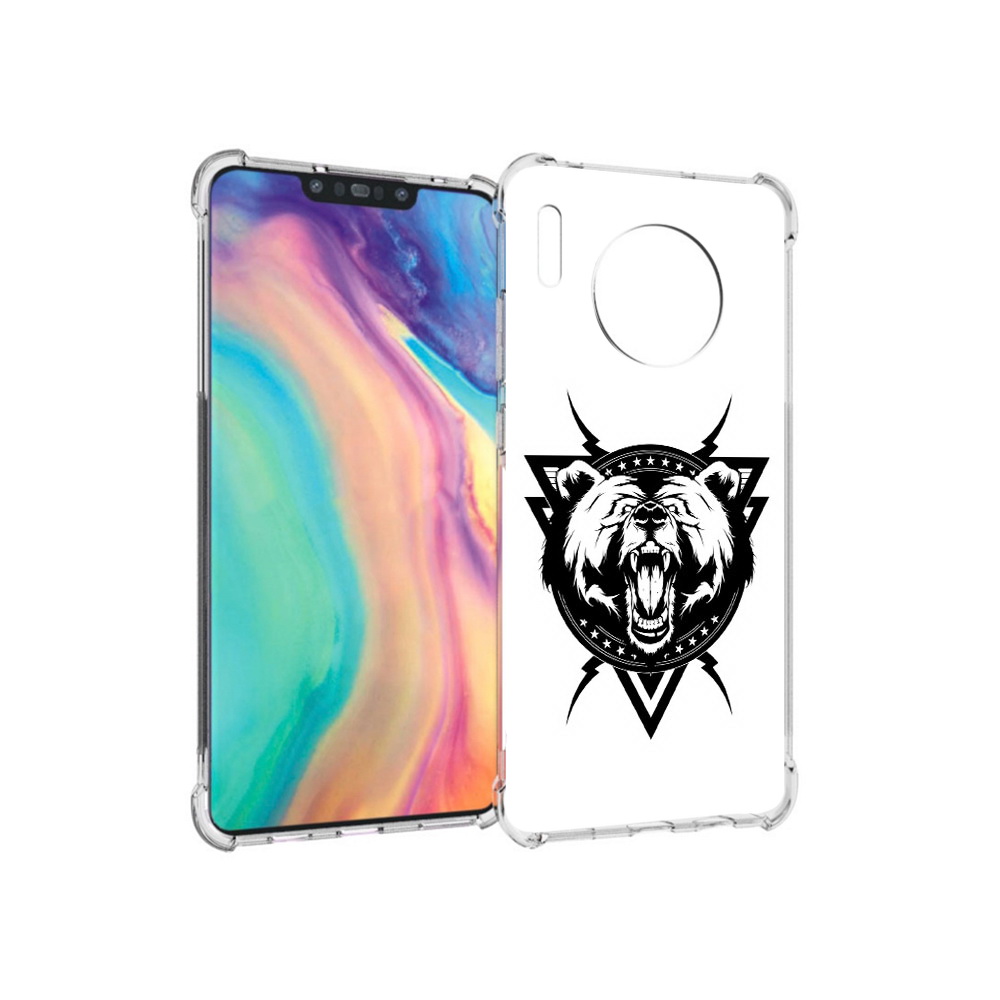 

Чехол MyPads Tocco для Huawei Mate 30 медведь в треугольнике, Прозрачный, Tocco