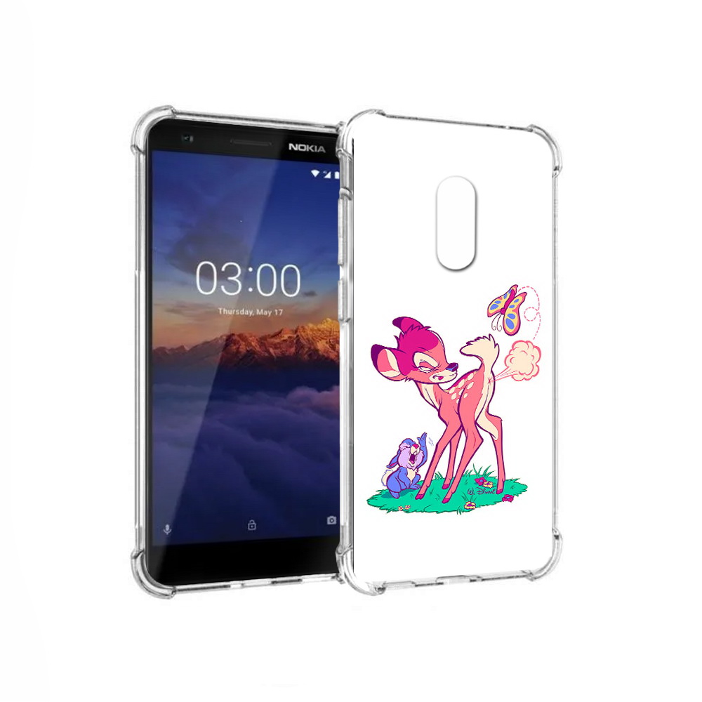

Чехол MyPads Tocco для Nokia 3.1 смешной олененок (PT114125.119.610), Прозрачный, Tocco