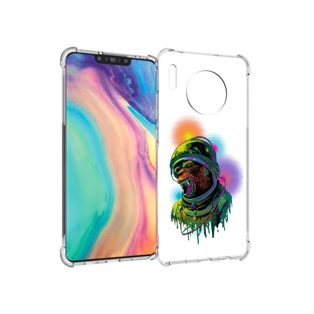

Чехол MyPads Tocco для Huawei Mate 30 медведь космонавт, Прозрачный, Tocco