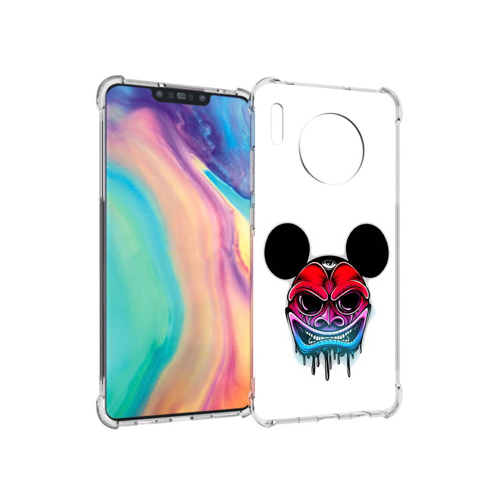 

Чехол MyPads Tocco для Huawei Mate 30 микки в маске, Прозрачный, Tocco