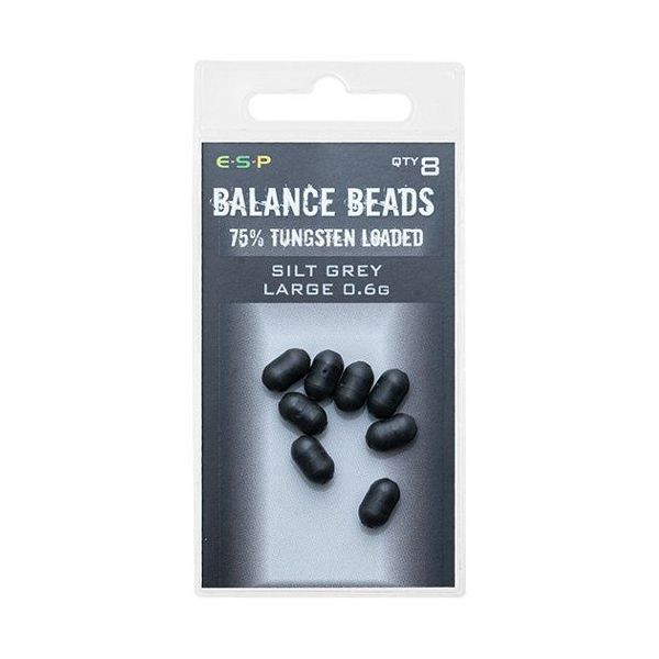 

Бусины утяжеленные E-S-P Tungsten Loaded Balance Beads - Large/0,6g/Silt Grey/8шт.