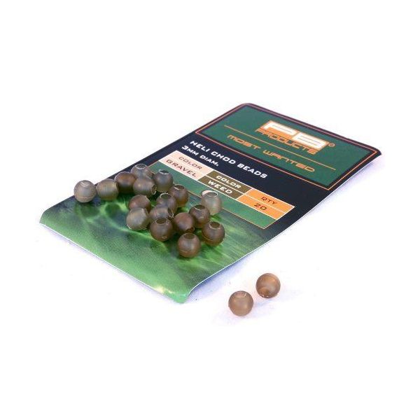 

Бусины для оснастки PB Products Heli-Chod Beads/5mm - Gravel/Weed - 20шт.