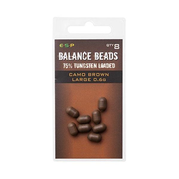 

Бусины утяжеленные E-S-P Tungsten Loaded Balance Beads - Large/0,6g/Weedy Green/8шт.