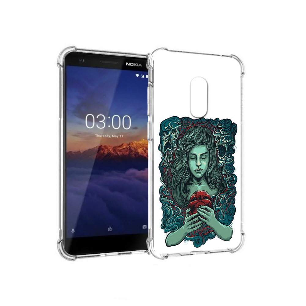 

Чехол MyPads Tocco для Nokia 3.1 спящая девушка (PT114125.119.619), Прозрачный, Tocco