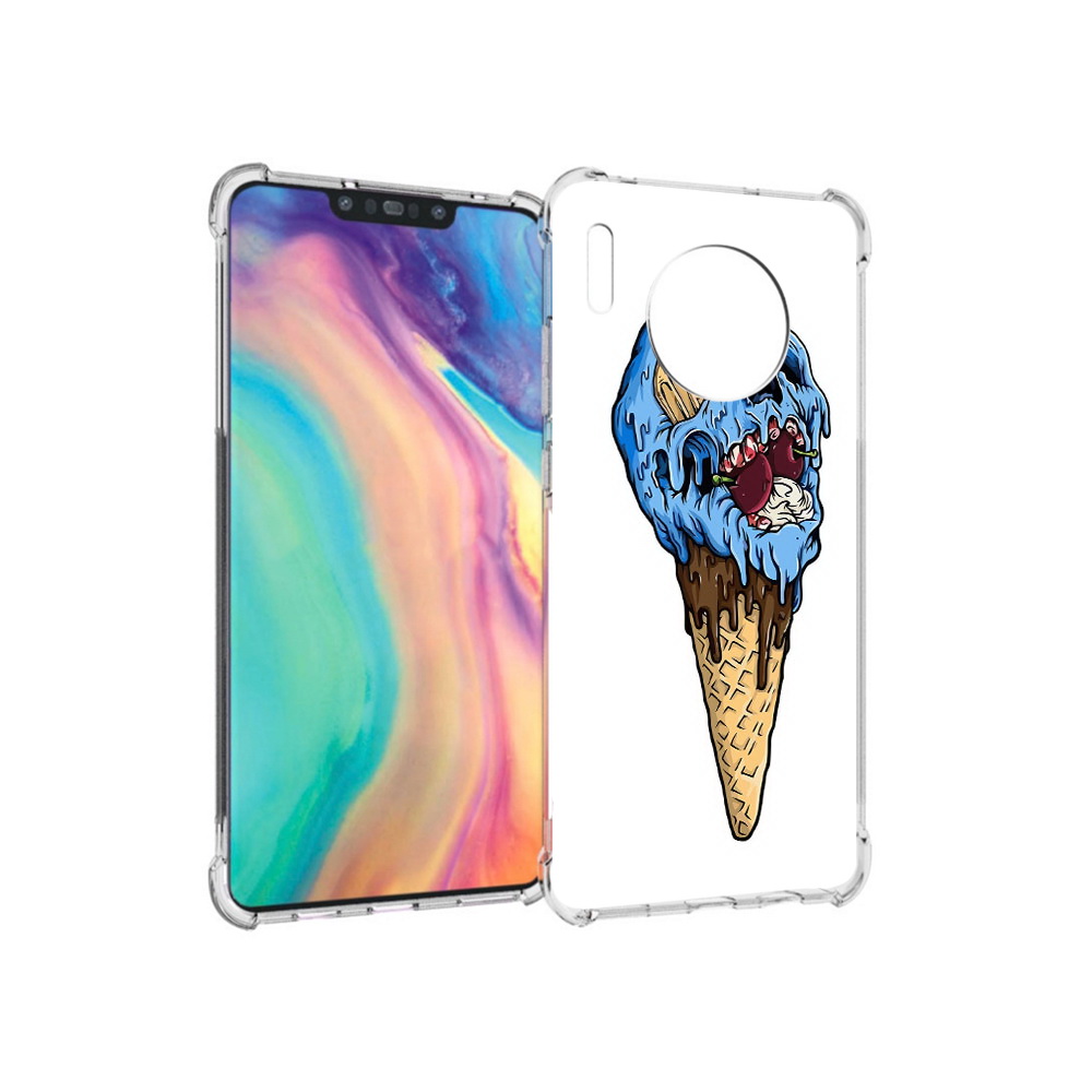 

Чехол MyPads Tocco для Huawei Mate 30 мороженное череп, Прозрачный, Tocco