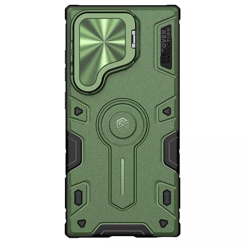 

Противоударный чехол Nillkin CamShield Armor Magnetic для Samsung Galaxy S24 Ultra зеленый, CamShield Armor Magnetic