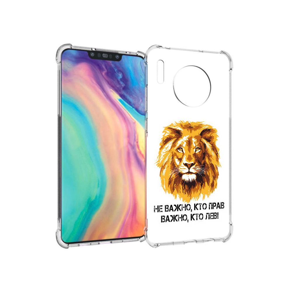 

Чехол MyPads Tocco для Huawei Mate 30 мудрый лев, Прозрачный, Tocco