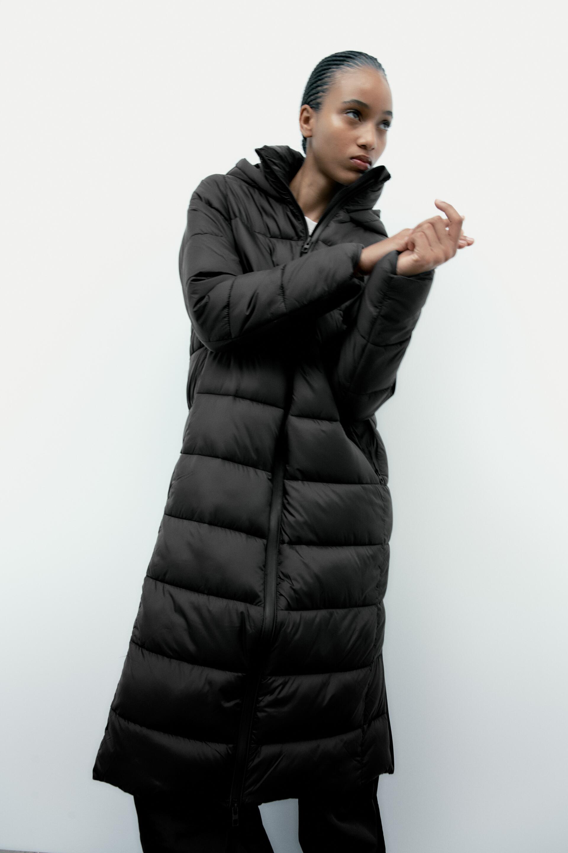 

Пальто женское ZARA 04391805 черное M (доставка из-за рубежа), 04391805