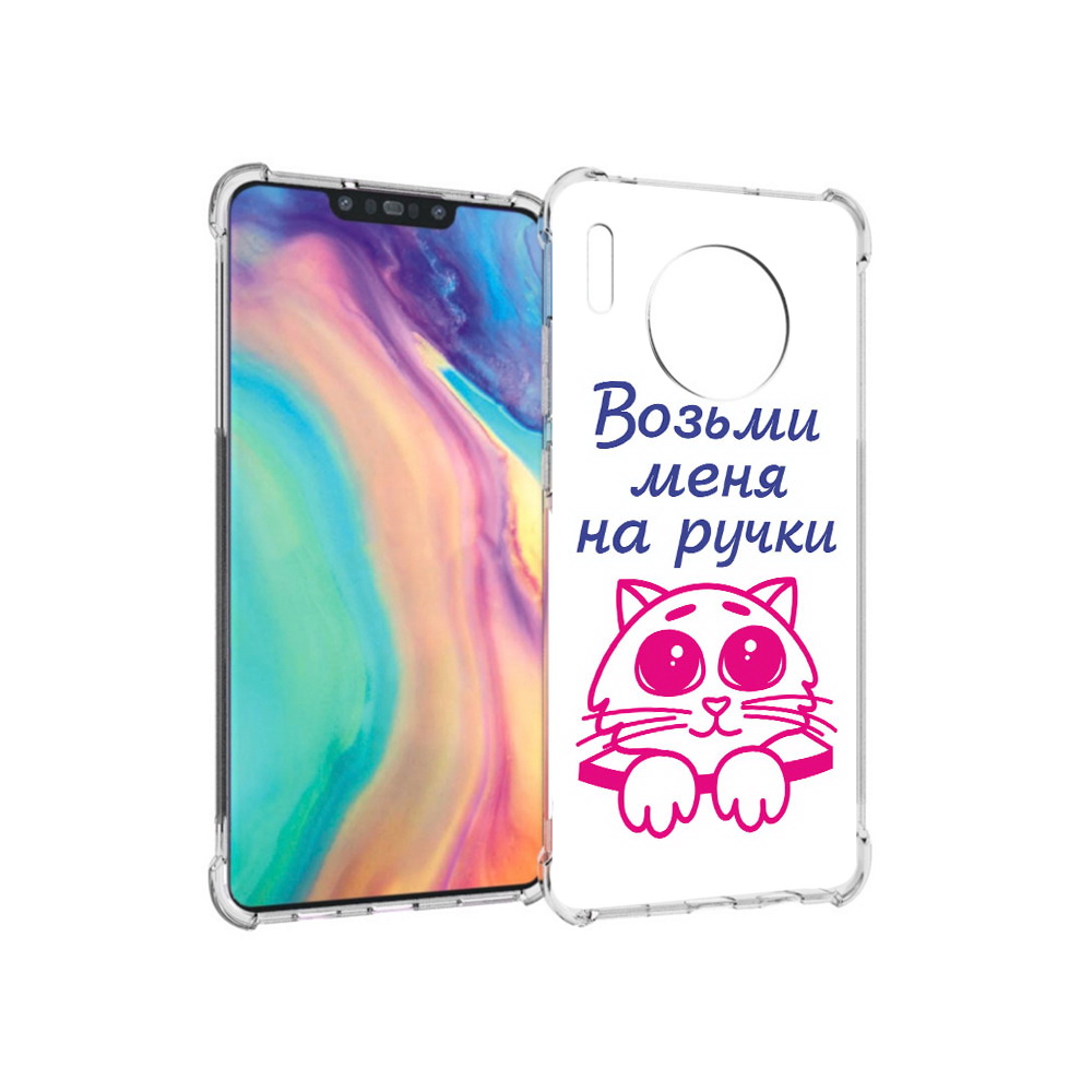 Чехол MyPads Tocco для Huawei Mate 30 мяу