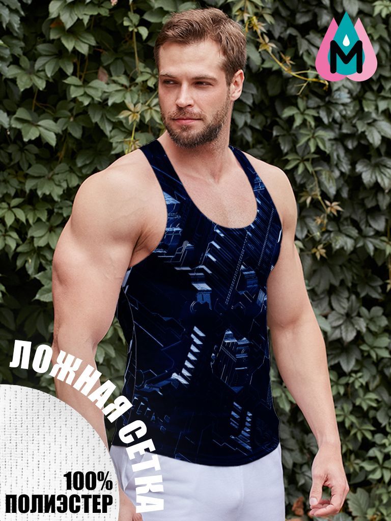 

Майка мужская MARRENGO Mar_999 черная 48 RU, Черный, Mar_999