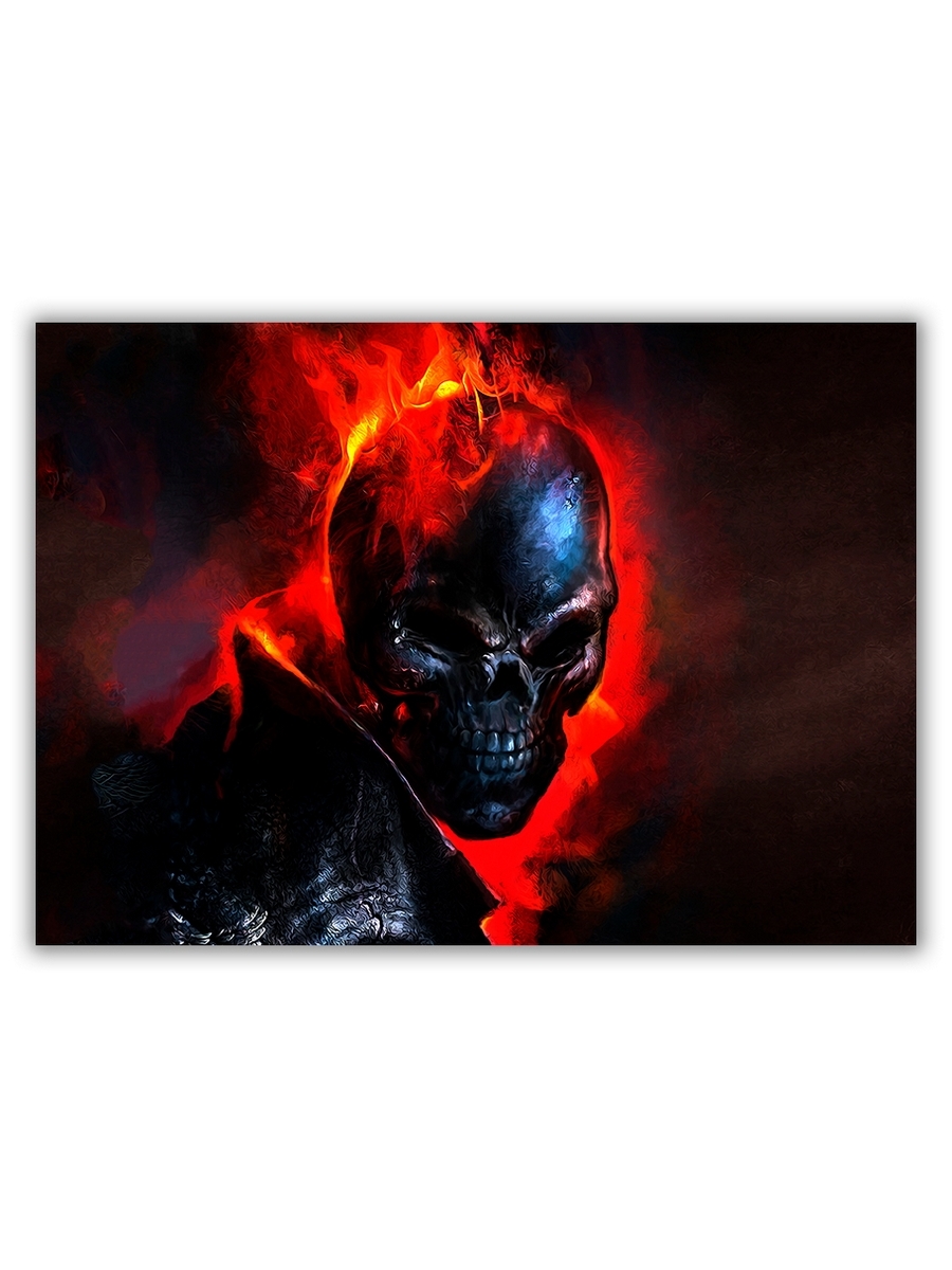 фото Магнит на холодильник drabs большой - a4, ghost rider