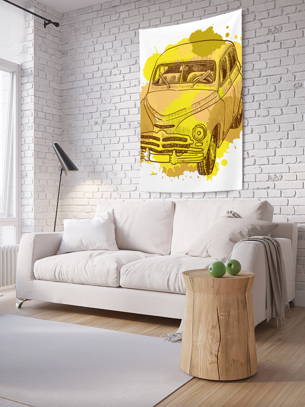 

Вертикальное фотопанно на стену JoyArty Красочное авто 150x200 см, Красочное авто