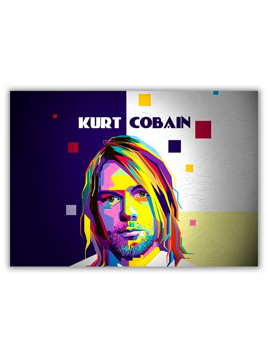 

Декоративный магнит DRABS Kurt Cobain АРТ 21х29 см