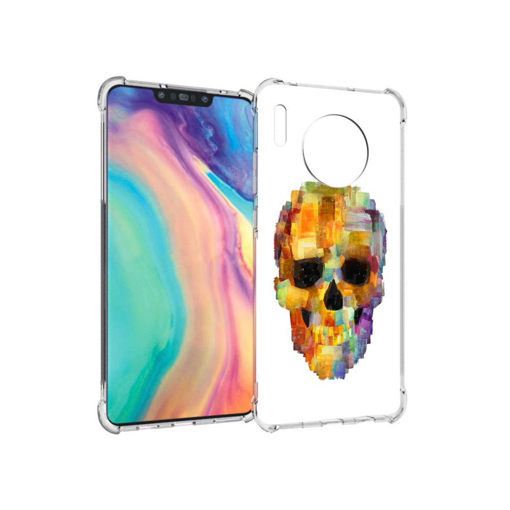 

Чехол MyPads Tocco для Huawei Mate 30 нарисованный череп, Прозрачный, Tocco