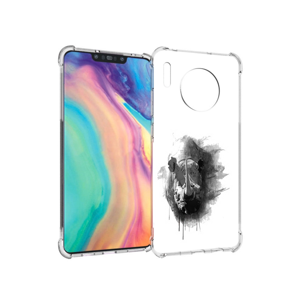 

Чехол MyPads Tocco для Huawei Mate 30 носорог, Прозрачный, Tocco