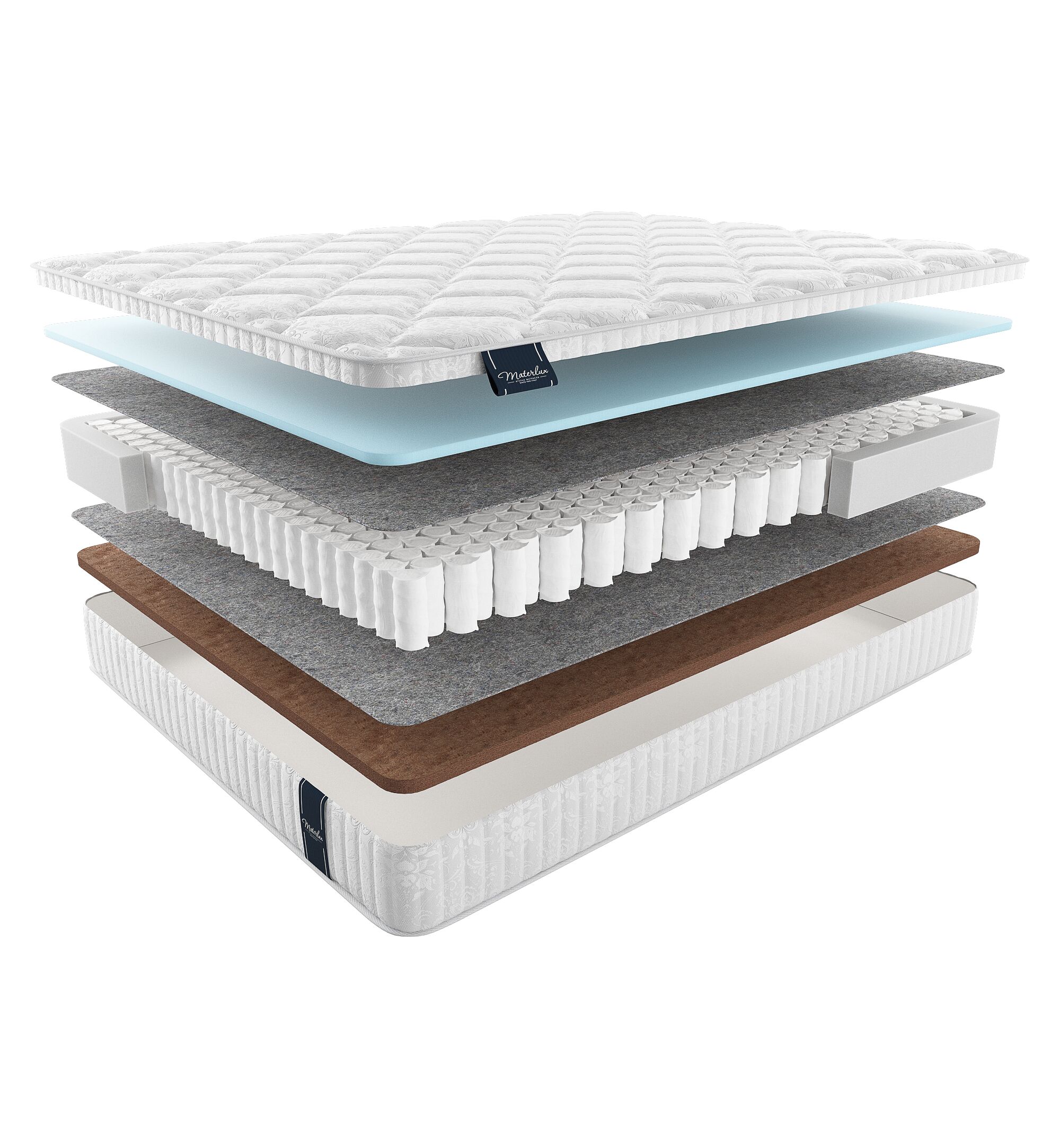 

Матрас Materlux Comfort Gardena 100х190, Бежевый;белый;серый;серебристый, Gardena