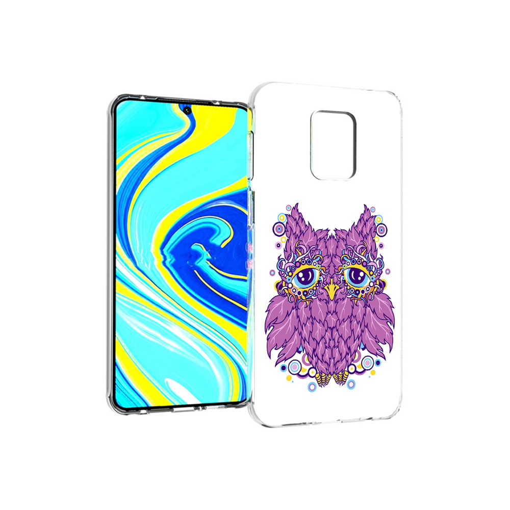 

Чехол MyPads Tocco для Xiaomi Redmi Note 9 Pro Розовая сова (PT146368.268.147), Прозрачный, Tocco