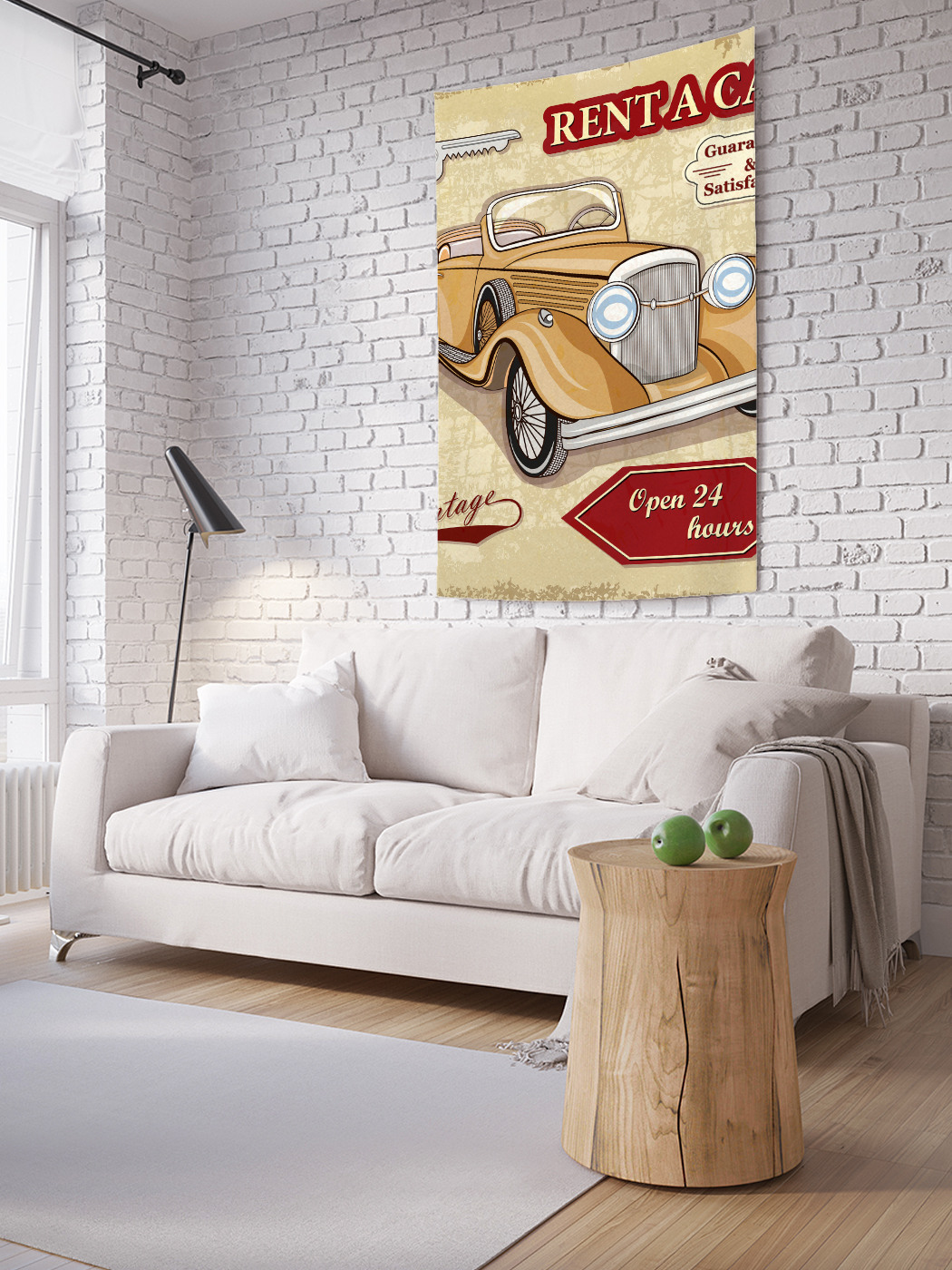 

Вертикальное фотопанно на стену JoyArty Винтажный автомобиль 150x200 см, Винтажный автомобиль