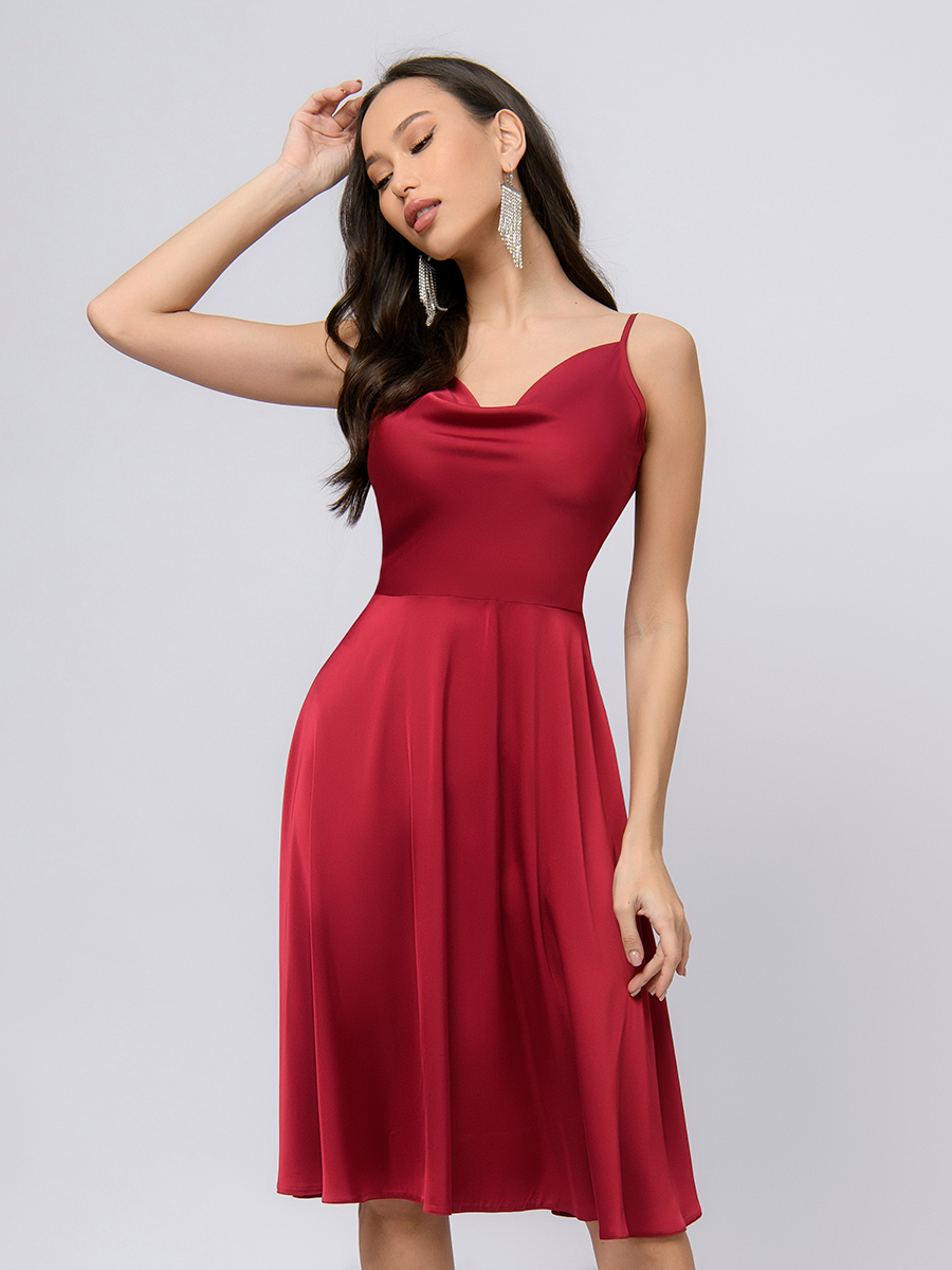 Платье женское 1001dress 0102910 красное 50