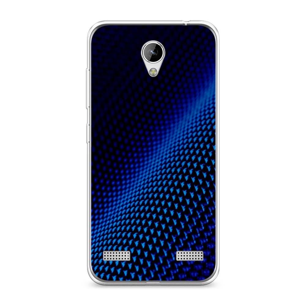 

Чехол Awog на ZTE Blade A520 / ЗТЕ Блэйд A520 "Синий карбон", 132050-3