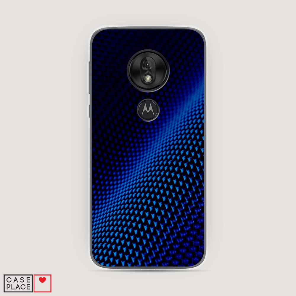 

Чехол Awog на Motorola Moto G7 Play / Моторола Мото G7 Play "Синий карбон", Разноцветный, 241250-3