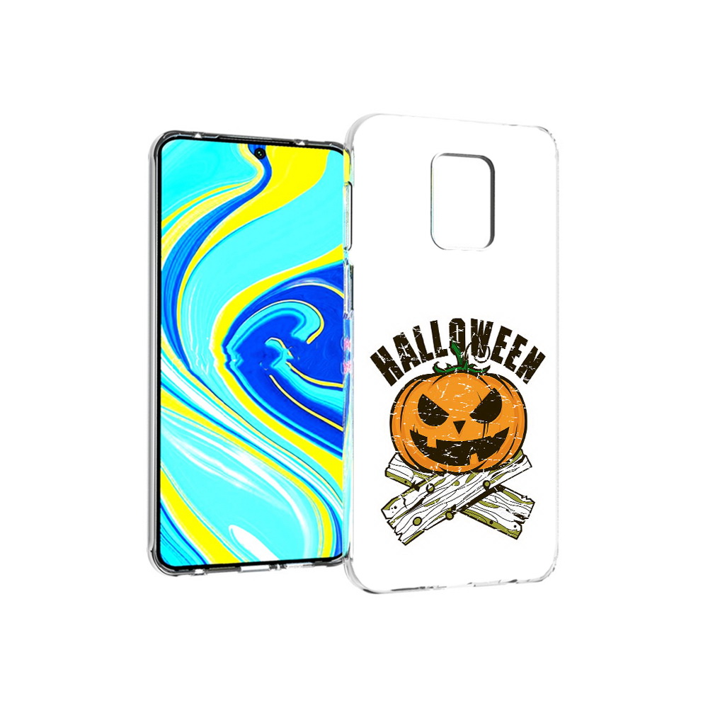 

Чехол MyPads Tocco для Xiaomi Redmi Note 9 Pro Хэллоуин доски тыква (PT146368.268.194), Прозрачный, Tocco