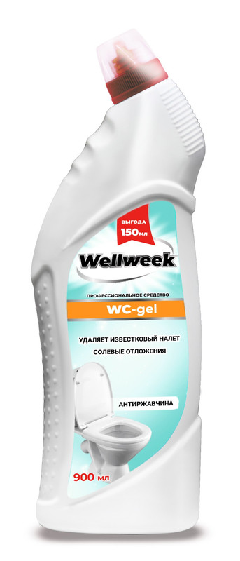 Чистящий гель WC Gel WellWeek 900 мл